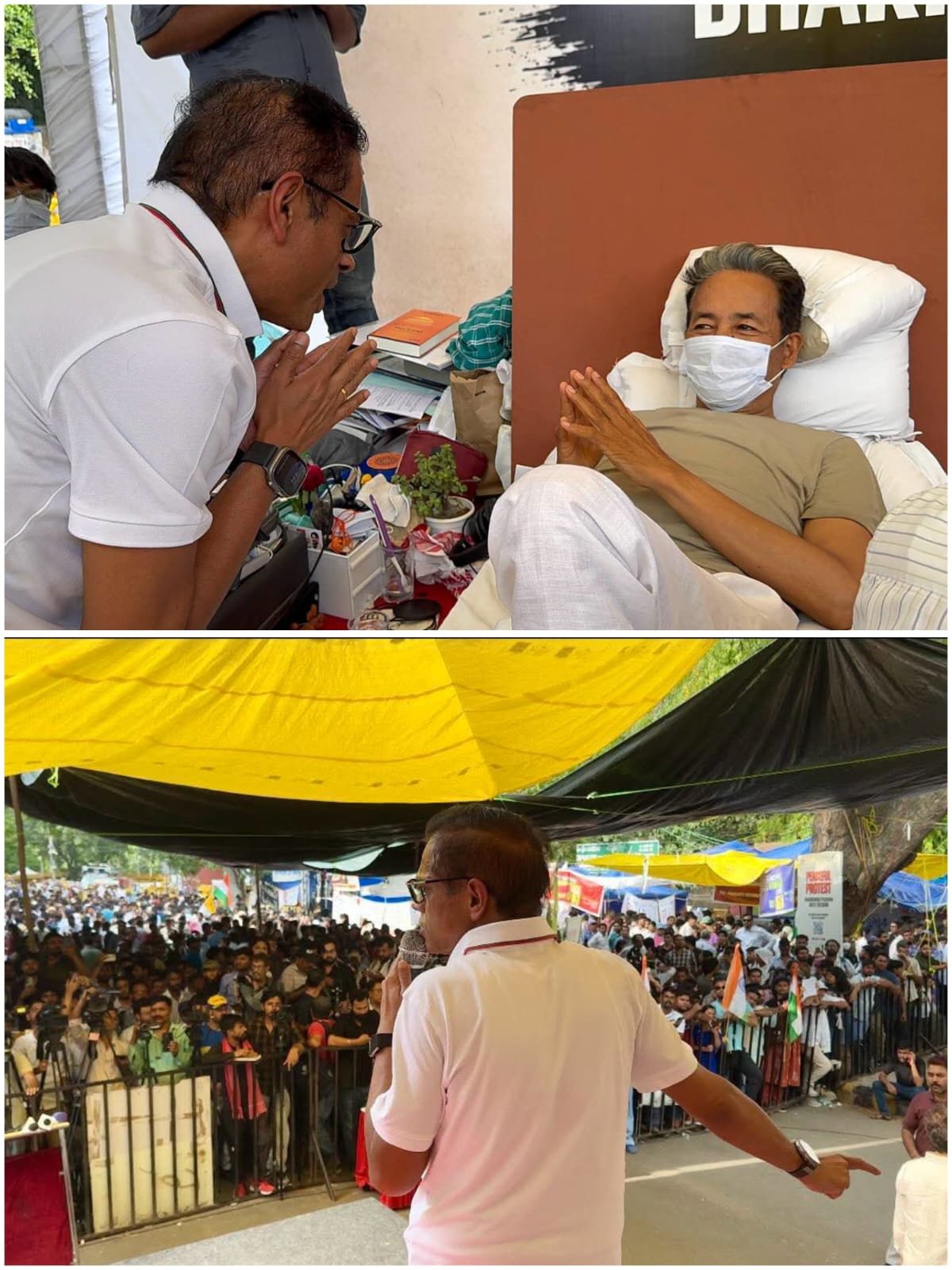 Amit Jogi reached Delhi and came out in support of Sonam Wangchuk.