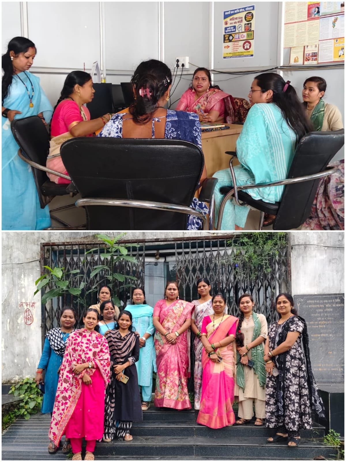 Women's Commission member inspected the Sakhi Saheli Center and Nari Niketan.