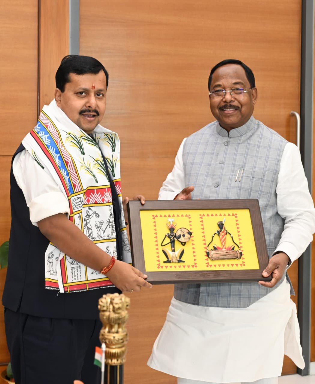 Minister Ramvichar Netam met BJP National President Nitin Nabin in New Delhi; discussed issues concerning Chhattisgarh.